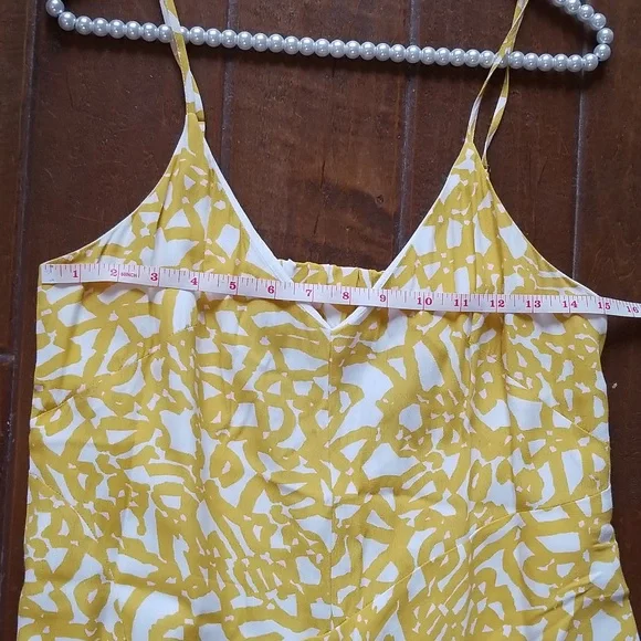 Maeve Anthropologie Goldenrod Spaghetti Strap Sleeveless Pant Jumpsuit Size 8 - Picture 6 of 10